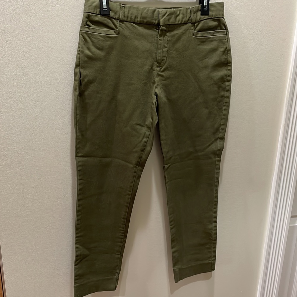 Banana republic Sloan Green business casual knit classic pants size 4P